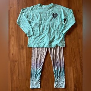 Xersion girl set size L, XL, XXL Love